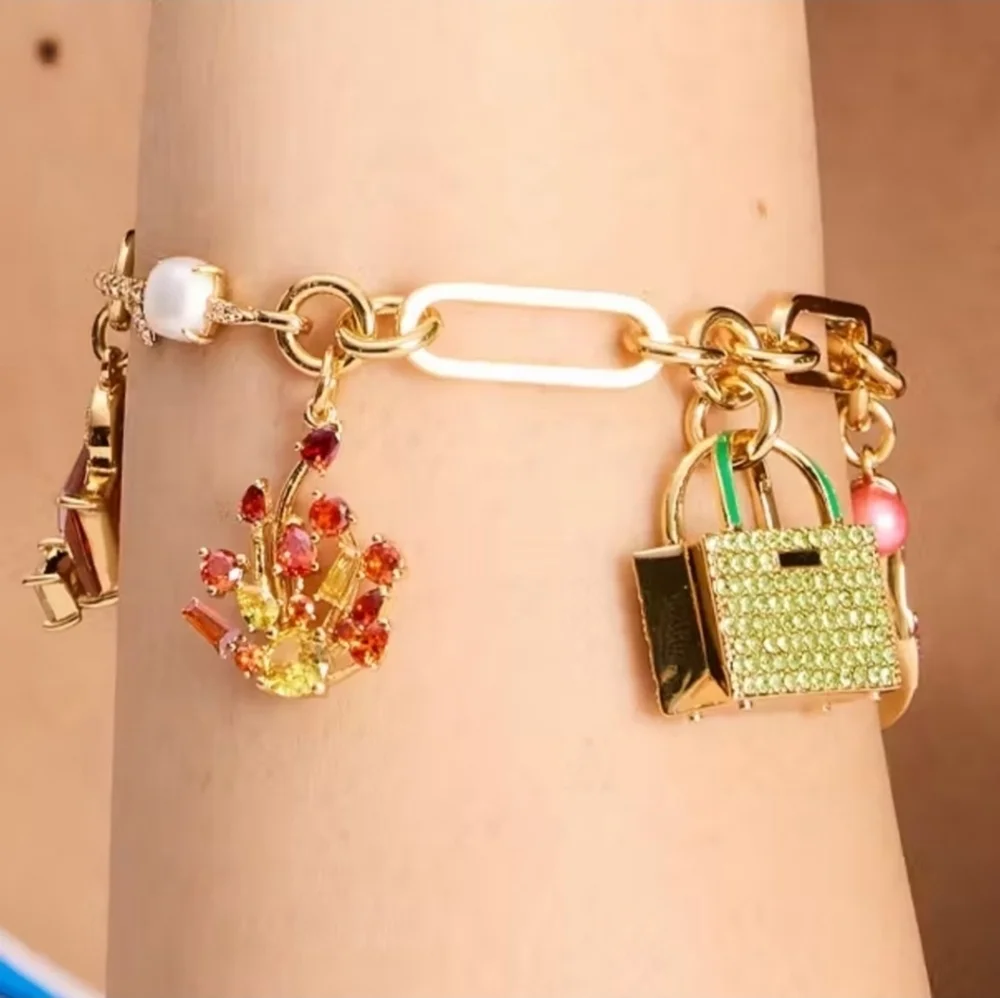 💛🔹️Kate Spade🔹️ Sweet Treasures Charm Bracelet - Picture 2 of 7